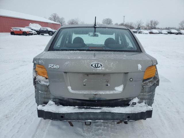 KNADH4B33A6617736 - 2010 KIA RIO LX GRAY photo 6