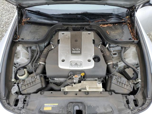 JN1CV6AP0DM304167 - 2013 INFINITI G37 BASE SILVER photo 11