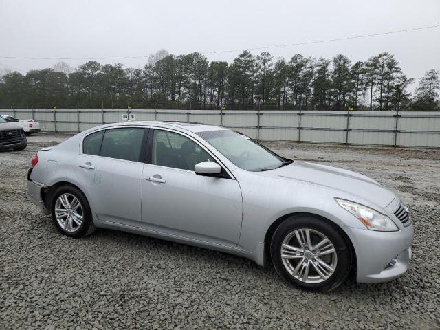 JN1CV6AP0DM304167 - 2013 INFINITI G37 BASE SILVER photo 4