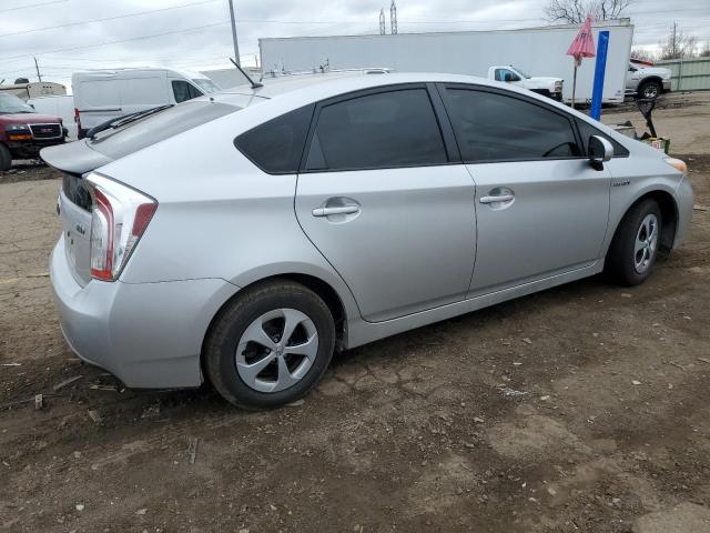 JTDKN3DU3D5681532 - 2013 TOYOTA PRIUS SILVER photo 3