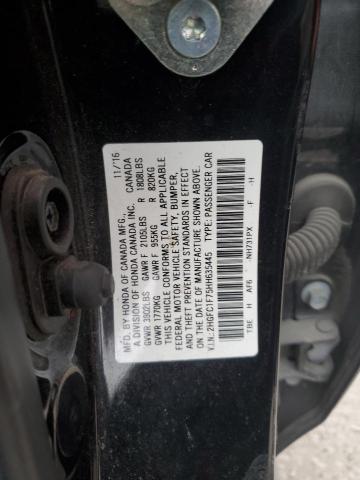 2HGFC1F75HH635445 - 2017 HONDA CIVIC EXL BLACK photo 12