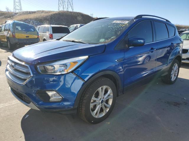 1FMCU9GD4JUC35070 - 2018 FORD ESCAPE SE BLUE photo 1