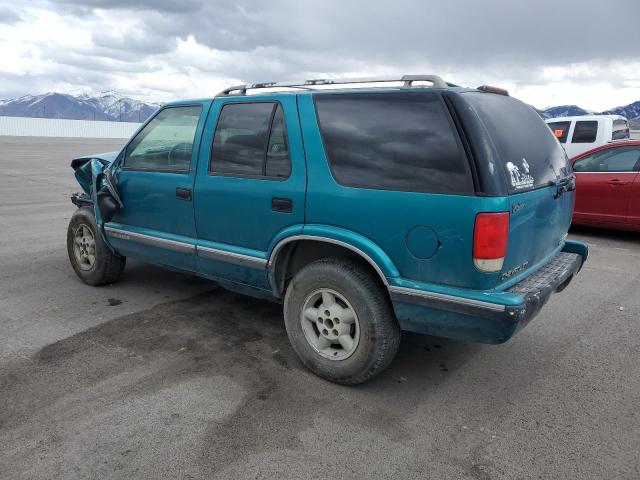 1GNDT13W5S2134435 - 1995 CHEVROLET BLAZER TEAL photo 2