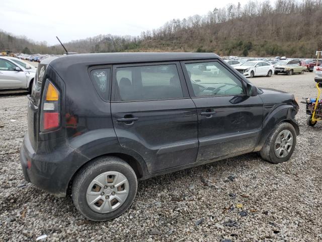 KNDJT2A1XB7732712 - 2011 KIA SOUL BLACK photo 3