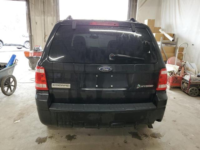 1FMCU49319KD10368 - 2009 FORD ESCAPE HYBRID BLACK photo 6