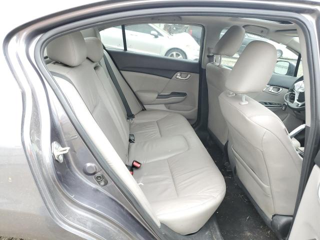 19XFB2F9XFE046294 - 2015 HONDA CIVIC EXL ნაცრისფერი ფოტო 10