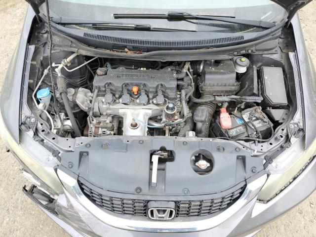 19XFB2F9XFE046294 - 2015 HONDA CIVIC EXL ნაცრისფერი ფოტო 11