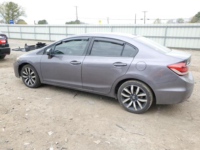 19XFB2F9XFE046294 - 2015 HONDA CIVIC EXL ნაცრისფერი ფოტო 2