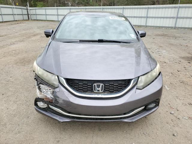 19XFB2F9XFE046294 - 2015 HONDA CIVIC EXL GRAY photo 5