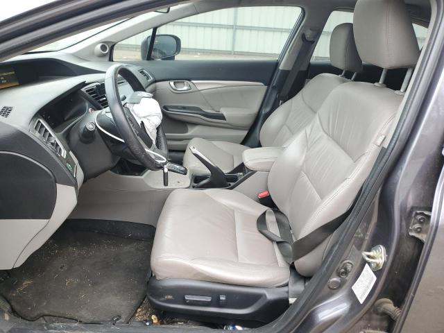 19XFB2F9XFE046294 - 2015 HONDA CIVIC EXL ნაცრისფერი ფოტო 7
