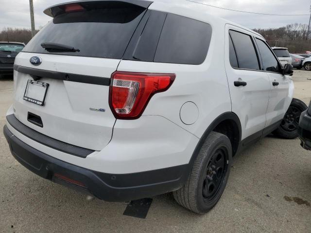 1FM5K8AR9JGA58379 - 2018 FORD EXPLORER POLICE INTERCEPTOR WHITE photo 3
