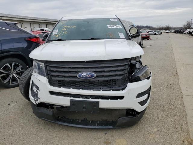 1FM5K8AR9JGA58379 - 2018 FORD EXPLORER POLICE INTERCEPTOR WHITE photo 5