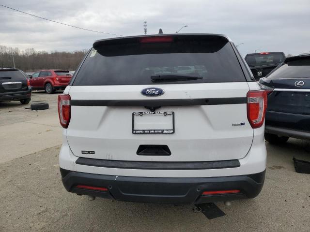 1FM5K8AR9JGA58379 - 2018 FORD EXPLORER POLICE INTERCEPTOR WHITE photo 6