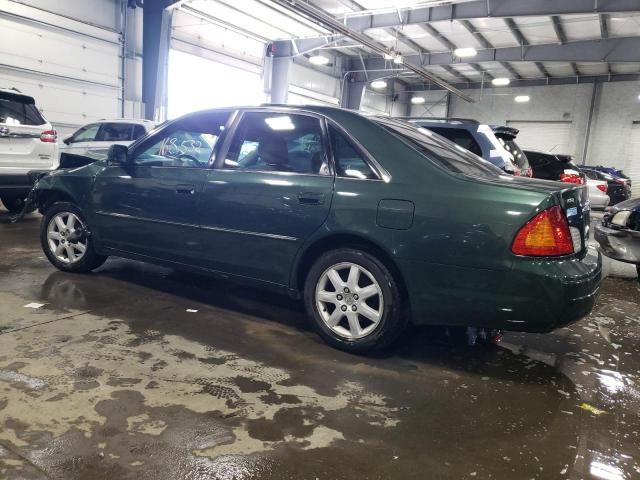 4T1BF28B22U210275 - 2002 TOYOTA AVALON XL GREEN photo 2