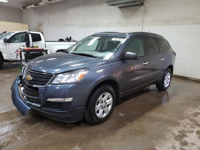 1GNKRFED7DJ125615 - 2013 CHEVROLET TRAVERSE LS BLUE photo 1