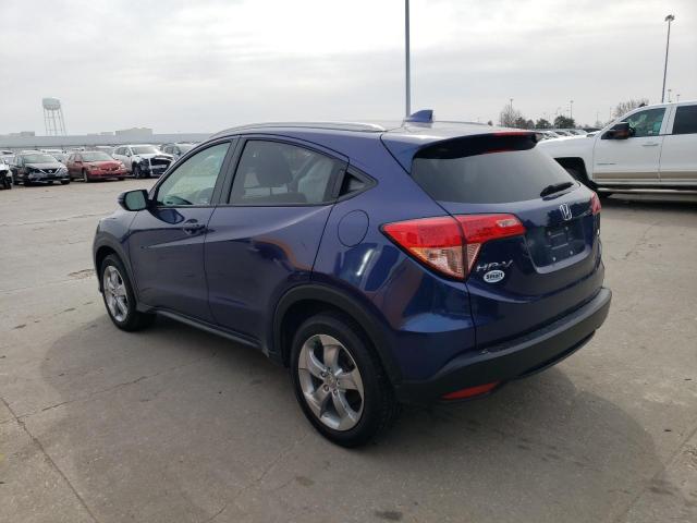 3CZRU6H76GM736586 - 2016 HONDA HR-V EXL BLUE photo 2