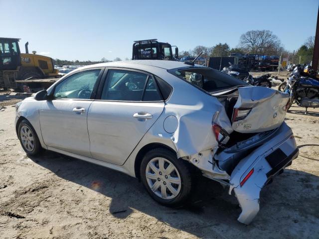 3KPA24AD2NE452506 - 2022 KIA RIO LX SILVER photo 2