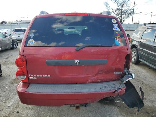 1D8HB48228F134500 - 2008 DODGE DURANGO SLT RED photo 6