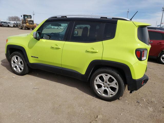 ZACCJBDB5HPF34554 - 2017 JEEP RENEGADE LIMITED GREEN photo 2