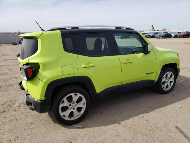 ZACCJBDB5HPF34554 - 2017 JEEP RENEGADE LIMITED GREEN photo 3