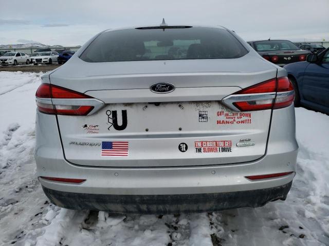 3FA6P0HD1KR145912 - 2019 FORD FUSION SE SILVER photo 6