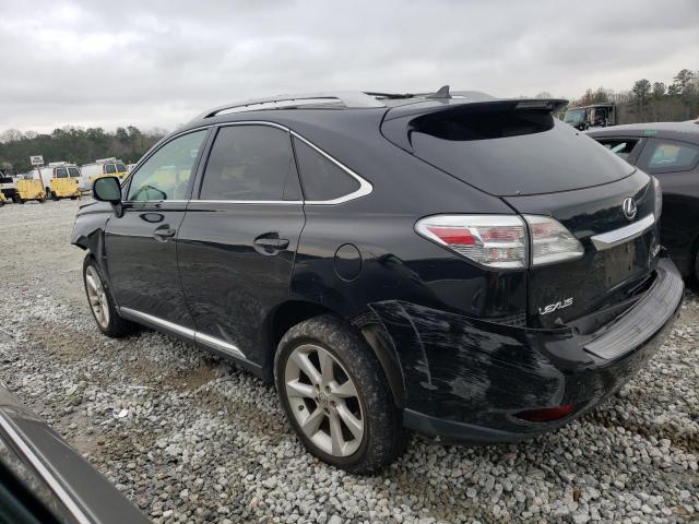 2T2ZK1BA4AC014189 - 2010 LEXUS RX 350 BLACK photo 2