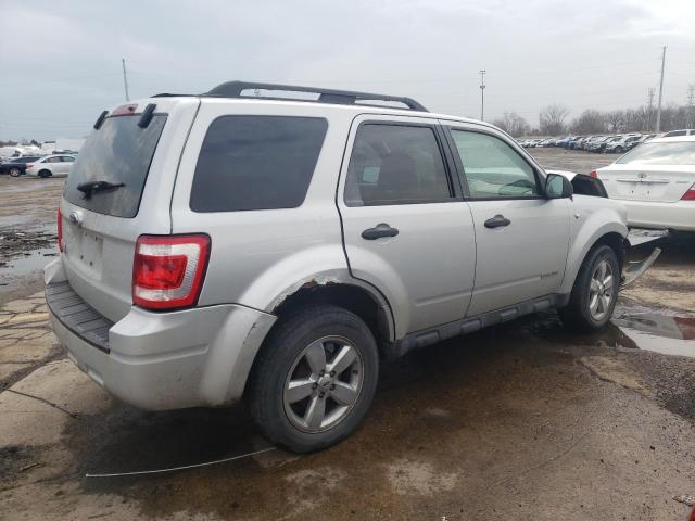 1FMCU03148KB99068 - 2008 FORD ESCAPE XLT SILVER photo 3