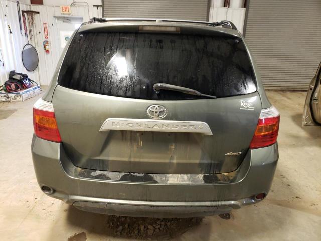 5TDJK3EH3AS029165 - 2010 TOYOTA HIGHLANDER SE GREEN photo 6