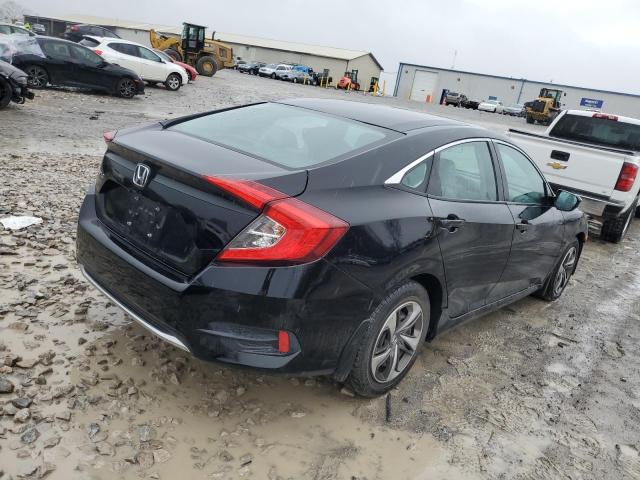 19XFC2F60KE046804 - 2019 HONDA CIVIC LX BLACK photo 3