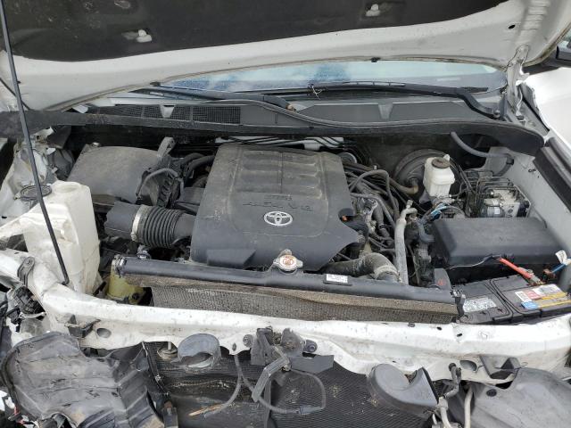 5TFRM5F15JX127280 - 2018 TOYOTA TUNDRA DOUBLE CAB SR/SR5 WHITE photo 11