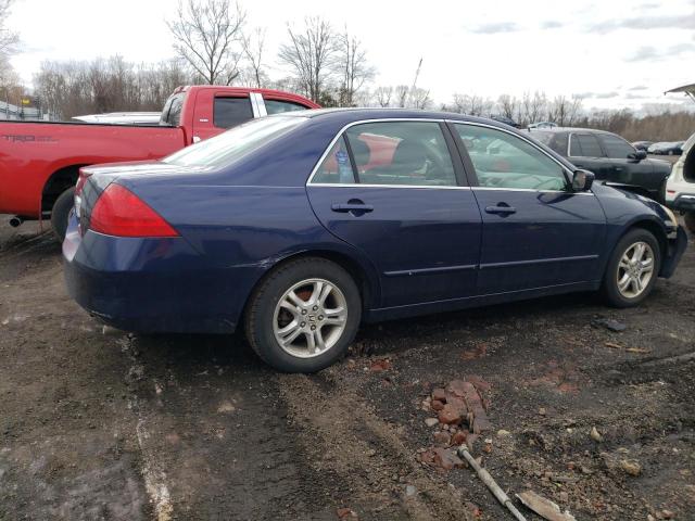 1HGCM56386A128135 - 2006 HONDA ACCORD SE BLUE photo 3