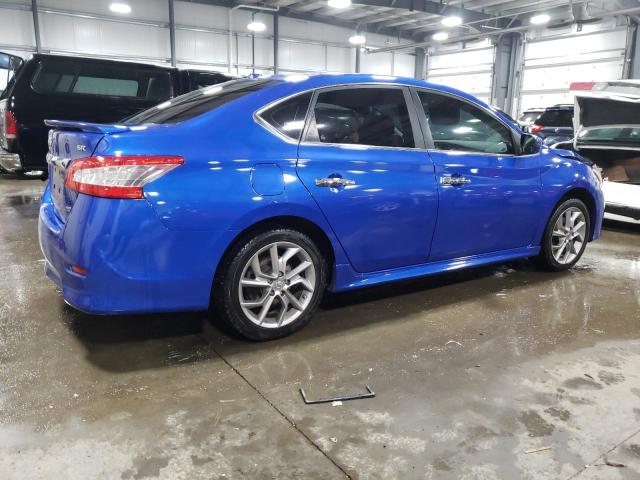 3N1AB7AP7DL769447 - 2013 NISSAN SENTRA S BLUE photo 3