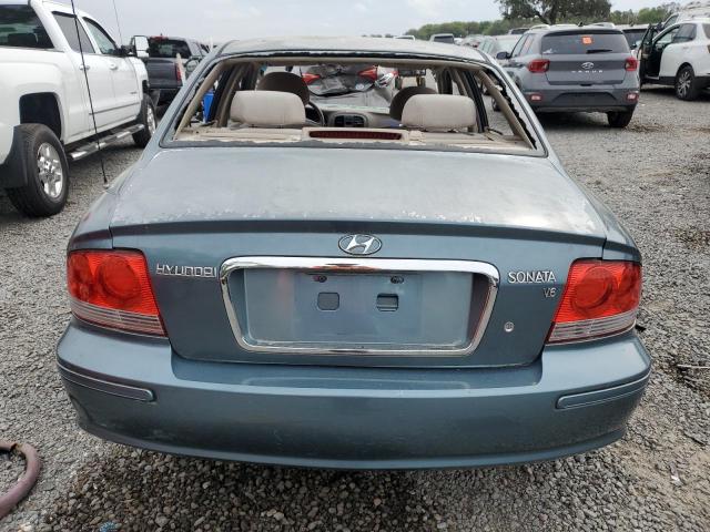 KMHWF25H64A031347 - 2004 HYUNDAI SONATA GL TEAL photo 6