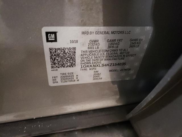 1GKKNXLS4KZ154035 - 2019 GMC ACADIA DENALI Beżowy zdjęcie 13