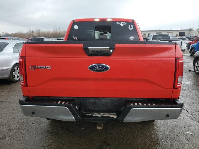 1FTEW1EG5HKC69837 - 2017 FORD F150 SUPERCREW RED photo 6