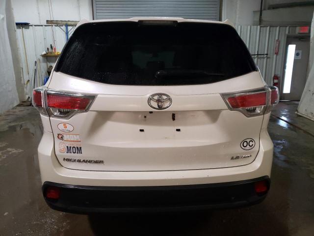 5TDBKRFH4FS180240 - 2015 TOYOTA HIGHLANDER LE WHITE photo 6