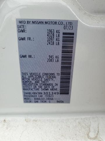 1N4BL4BV3RN301349 - 2024 NISSAN ALTIMA S WHITE photo 13