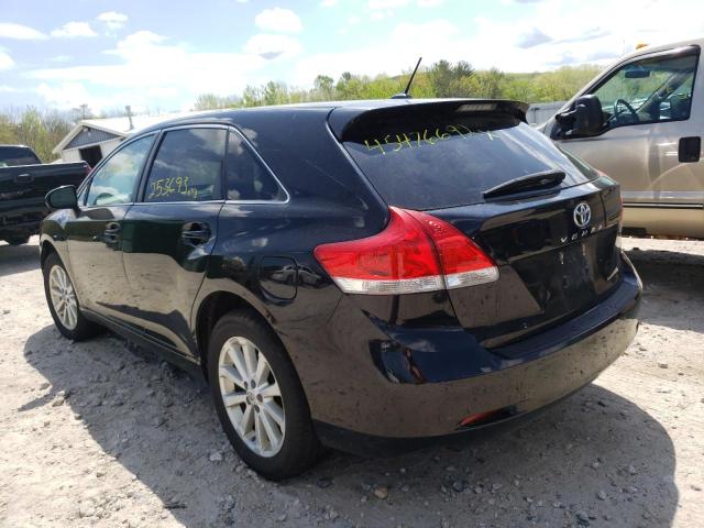 4T3ZA3BB1AU024390 - 2010 TOYOTA VENZA BLACK photo 3