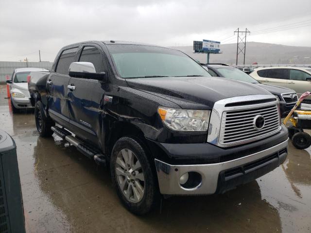 5TFHY5F10CX254148 - 2012 TOYOTA TUNDRA CREWMAX LIMITED BLACK photo 4