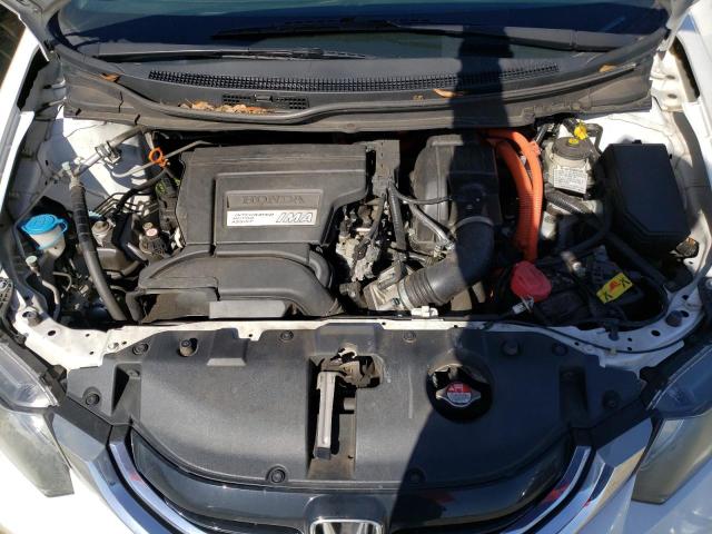 19XFB4F31EE001993 - 2014 HONDA CIVIC HYBRID L WHITE photo 11