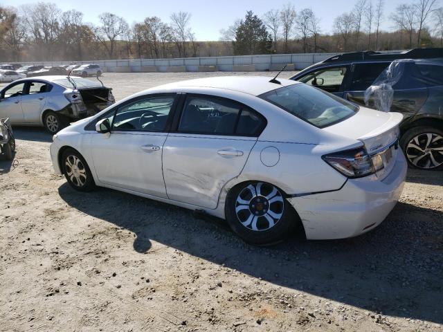 19XFB4F31EE001993 - 2014 HONDA CIVIC HYBRID L WHITE photo 2