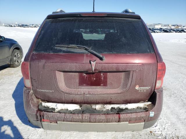 2CKDL43F886321862 - 2008 PONTIAC TORRENT RED photo 6