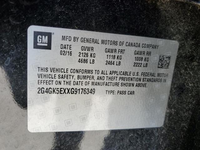 2G4GK5EXXG9176349 - 2016 BUICK REGAL 黑色 照片 12