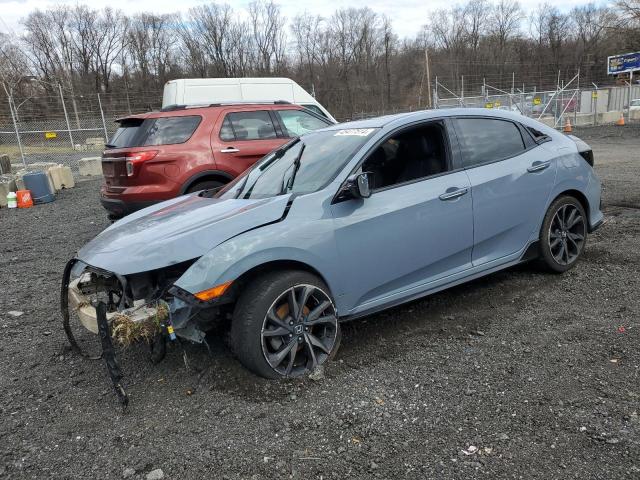 SHHFK7H96JU426311 - 2018 HONDA CIVIC SPORT TOURING GRAY photo 1