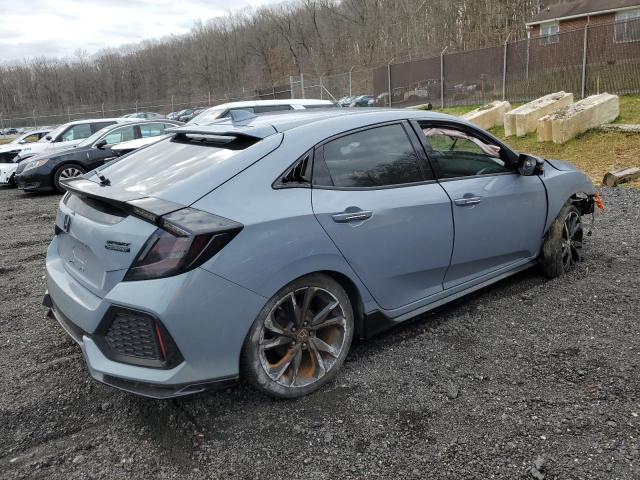 SHHFK7H96JU426311 - 2018 HONDA CIVIC SPORT TOURING GRAY photo 3