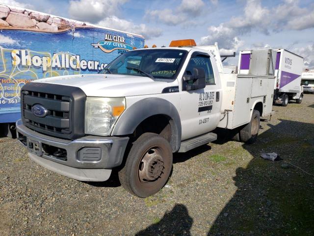 1FDUF4HY1CEA83815 - 2012 FORD F450 SUPER DUTY WHITE photo 1