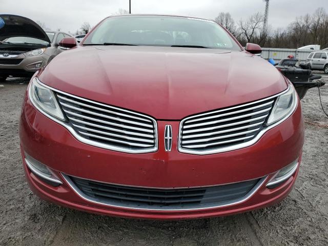 3LN6L2LU6FR614437 - 2015 LINCOLN MKZ HYBRID RED photo 5