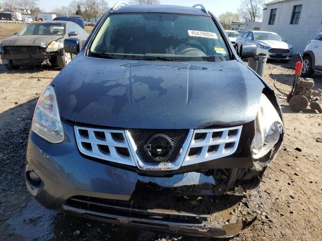 JN8AS5MVXDW651354 - 2013 NISSAN ROGUE S BLUE photo 5