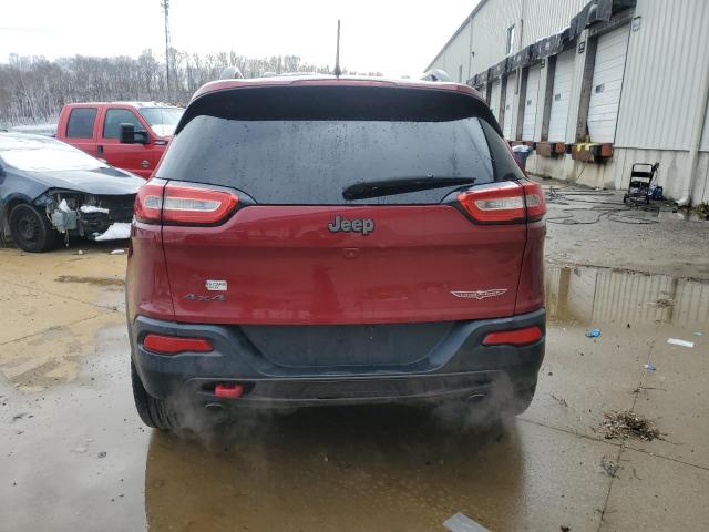 1C4PJMBS4EW214348 - 2014 JEEP CHEROKEE TRAILHAWK RED photo 6