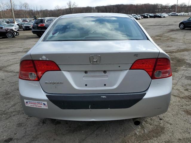 2HGFA16506H528210 - 2006 HONDA CIVIC LX SILVER photo 6